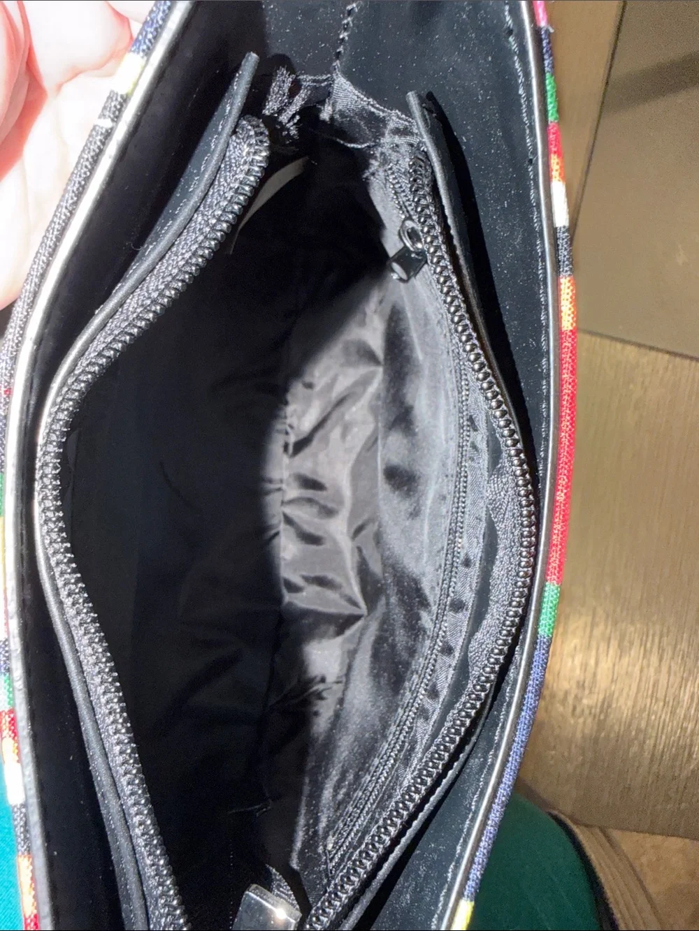 Striped Multicolor Shoulder Bag - Picture 3 of 4